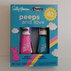 Sally Hansen x Peeps and Love Nail Polish Gift Set Pink Bunny Blue Chick